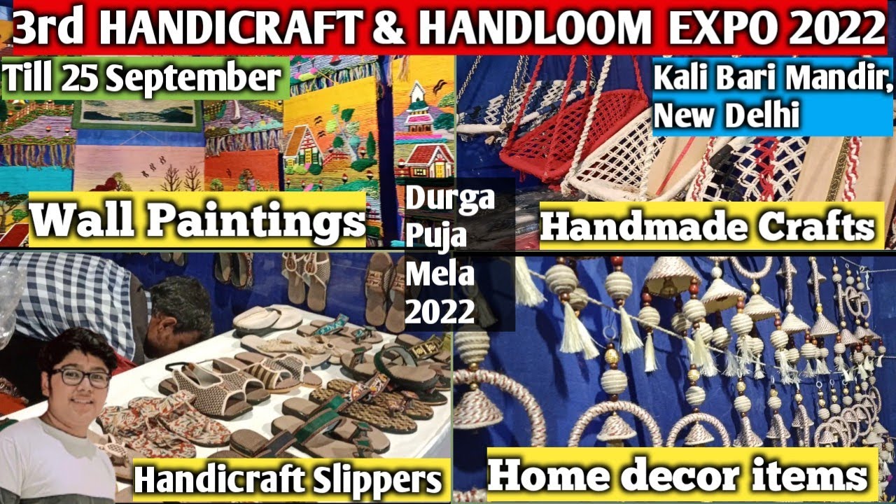 Handicraft & handloom expo 2022 | Kali badi mandir CP delhi | Durga puja | Places to visit in delhi