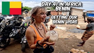 Crazy Traffic in Benin Cotonou! - Day 41 from Spain to South Africa by Motorcycle KTM 790