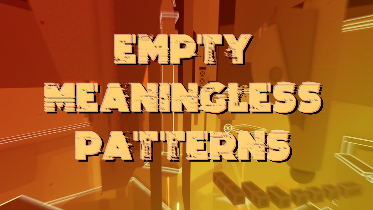 [CATASTROPHIC] Tower of Empty Meaningless Patterns Completion - YouTube