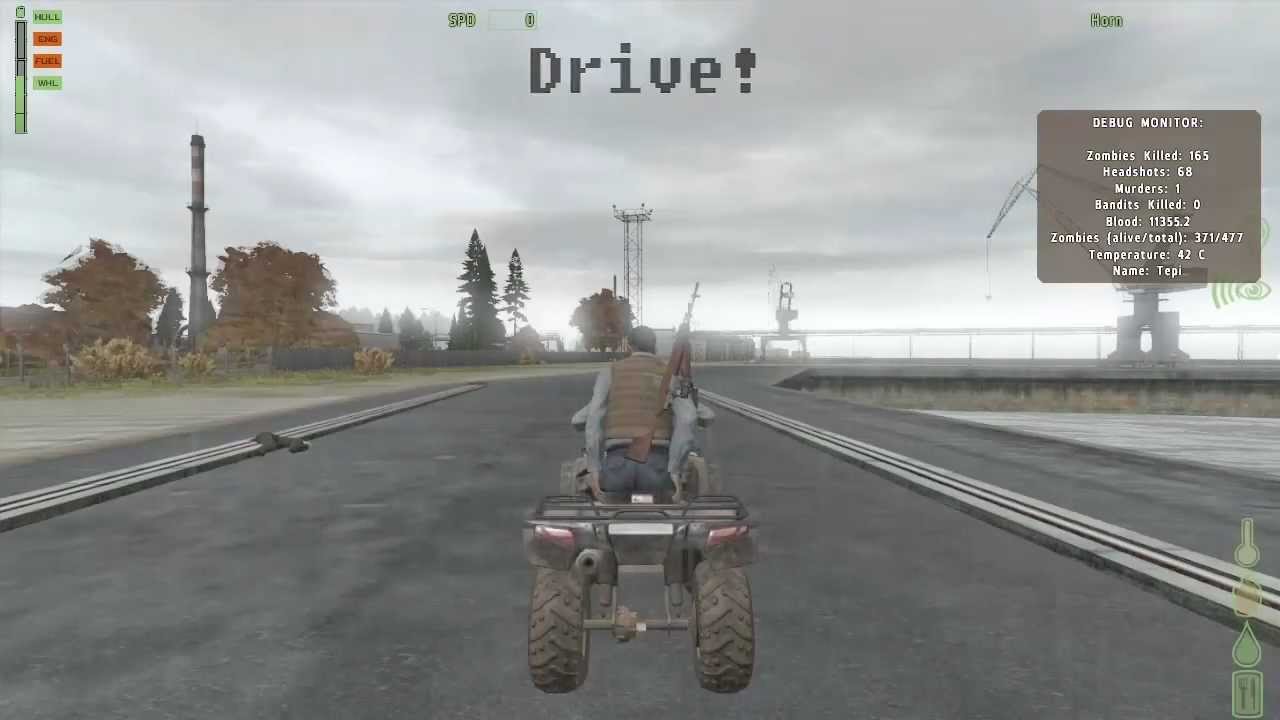 DayZ Quad bike flying and glitching :DD