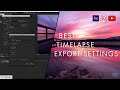 Best EXPORT settings After Affects