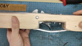 handmade crossbow trigger idea