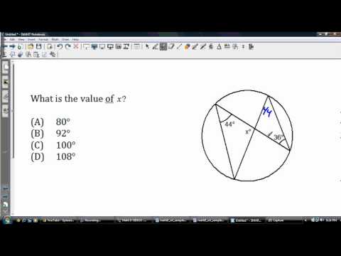 More central angle, inscribed angle and tangent problems