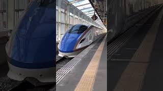 E7系回送列車の発車　Departure of the E7 series forwarding train