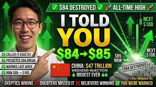 I TOLD YOU: Silver DESTROYED $84, Hit $85 - China $47T Injection, $100 Next (You Missed It)