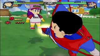 Suppaman VS Arale - DBZ Tenkaichi 3 MOD Dr.Slump