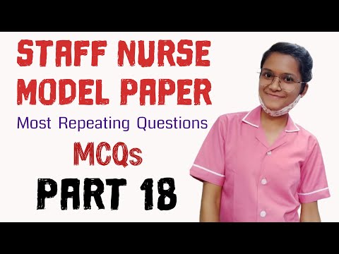 Staff Nurse Model Paper 2021 part 18 Most repeating Questions