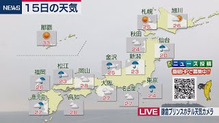 ７月15日の天気