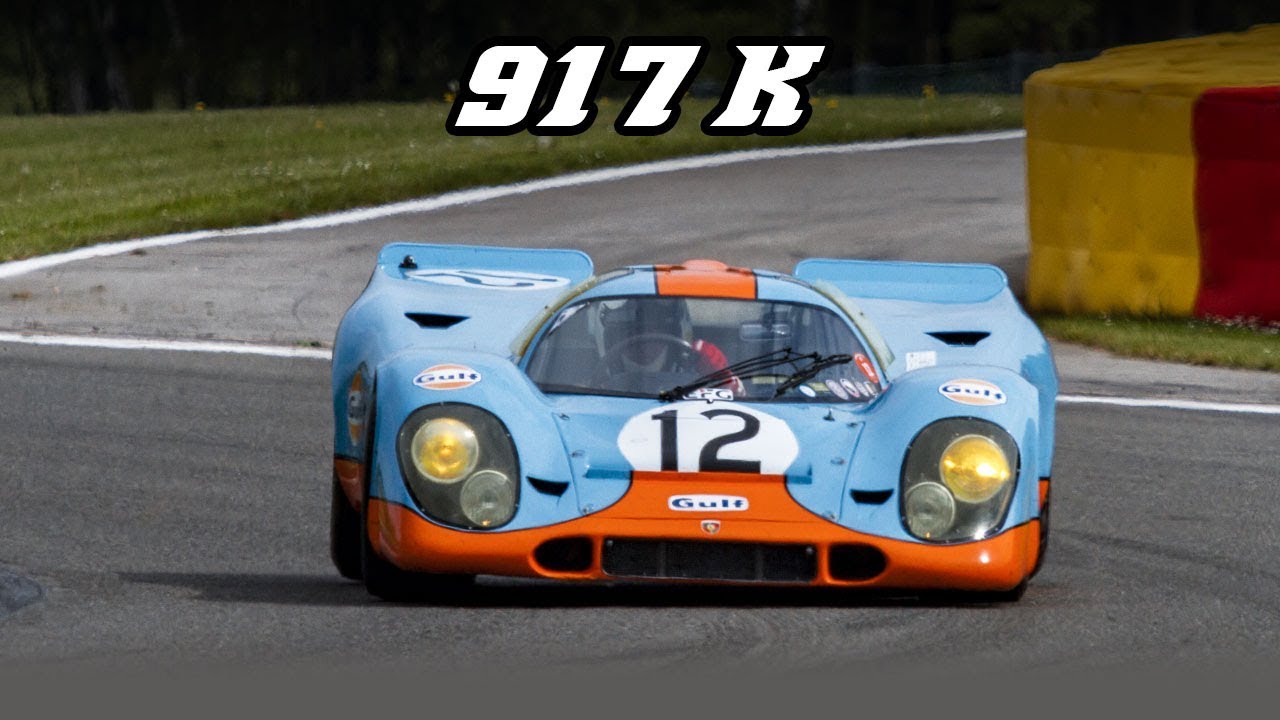 Porsche 917K racing at Spa 2019 (incl. revving)