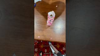 How to Make a Gift Bag Out of Wrapping Paper for Awkward Shapes #giftwrapping #wrappinghacks