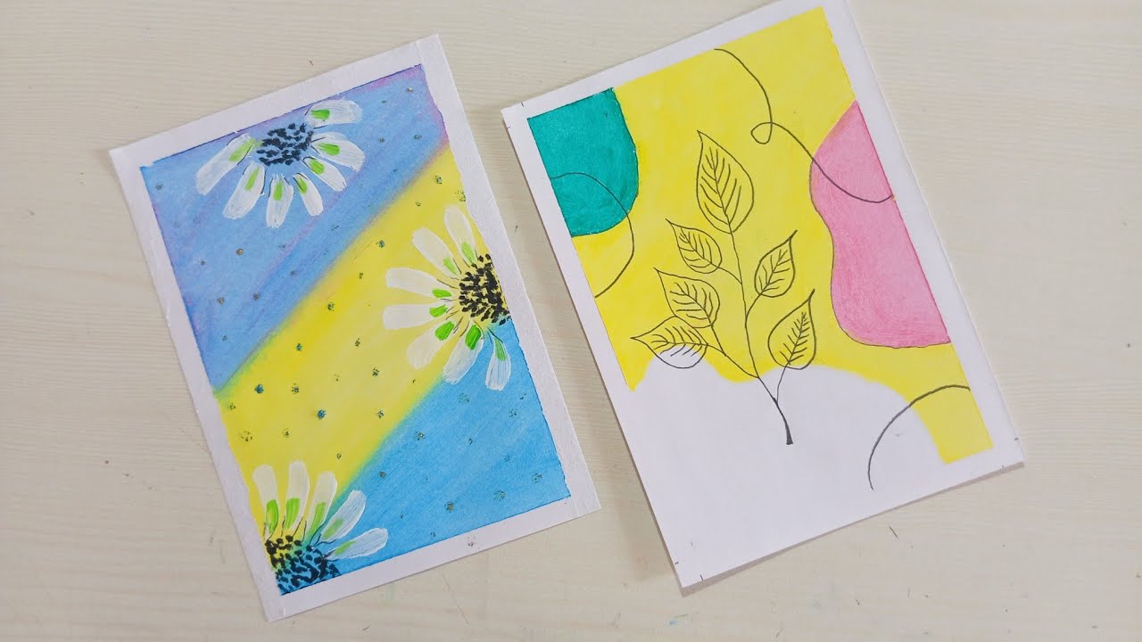 Simple Oil Pastel Flower Drawing | Easy Nature Art Step by Step