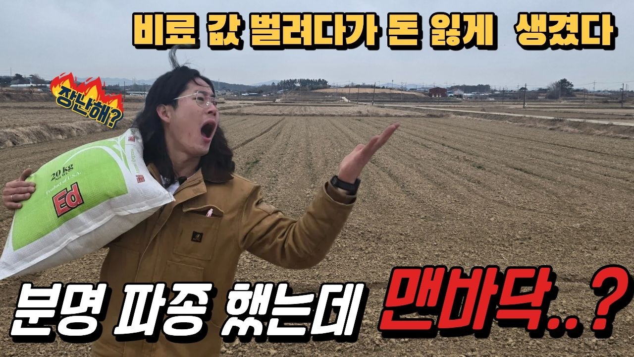 30000평 파종 결과 l 라이그라스 겨울 작물 l #농업용드론 #이모작