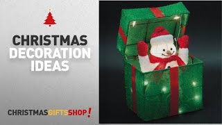 Top Animated Outdoor Christmas Decorations: Animated Snowman Gift Box https://clipadvise.com/deal/view?id=Amazon-christmas-