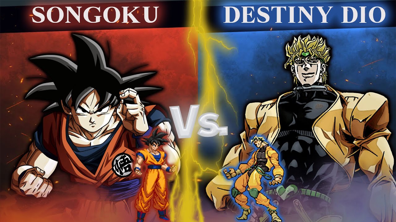 [MUGEN] AI BATTLE - Songoku vs Destiny Dio (update)