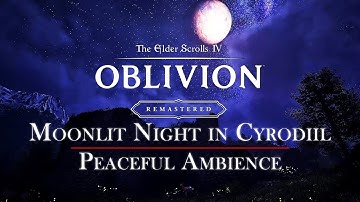 Oblivion Remastered | Moon Night in Cyrodiil | Relaxing Music & Ambience