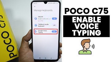 How to Enable Voice Typing In Poco C75 - Keyboard Settings