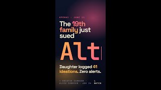 The 19th family just sued Sam Altman. Daughter logged 41 ideations. Zero alerts.