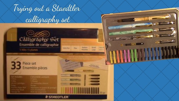 U.S. Art Supply 35 Piece Calligraphy Pen Writing Set - Interchangeable Nibs, Pap