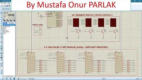 PIC16F 4X7 Segment Display Kayan Yazı