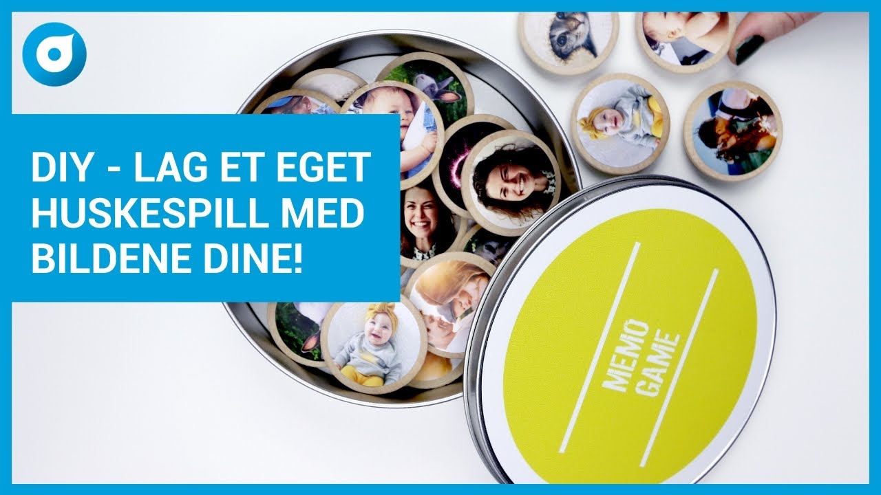 Lag et eget huskespill med bildene dine - spill med foto - Smartphoto - DIY på en-to-tre