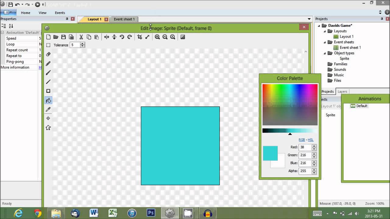 Construct 2: Creating a player 1/5
