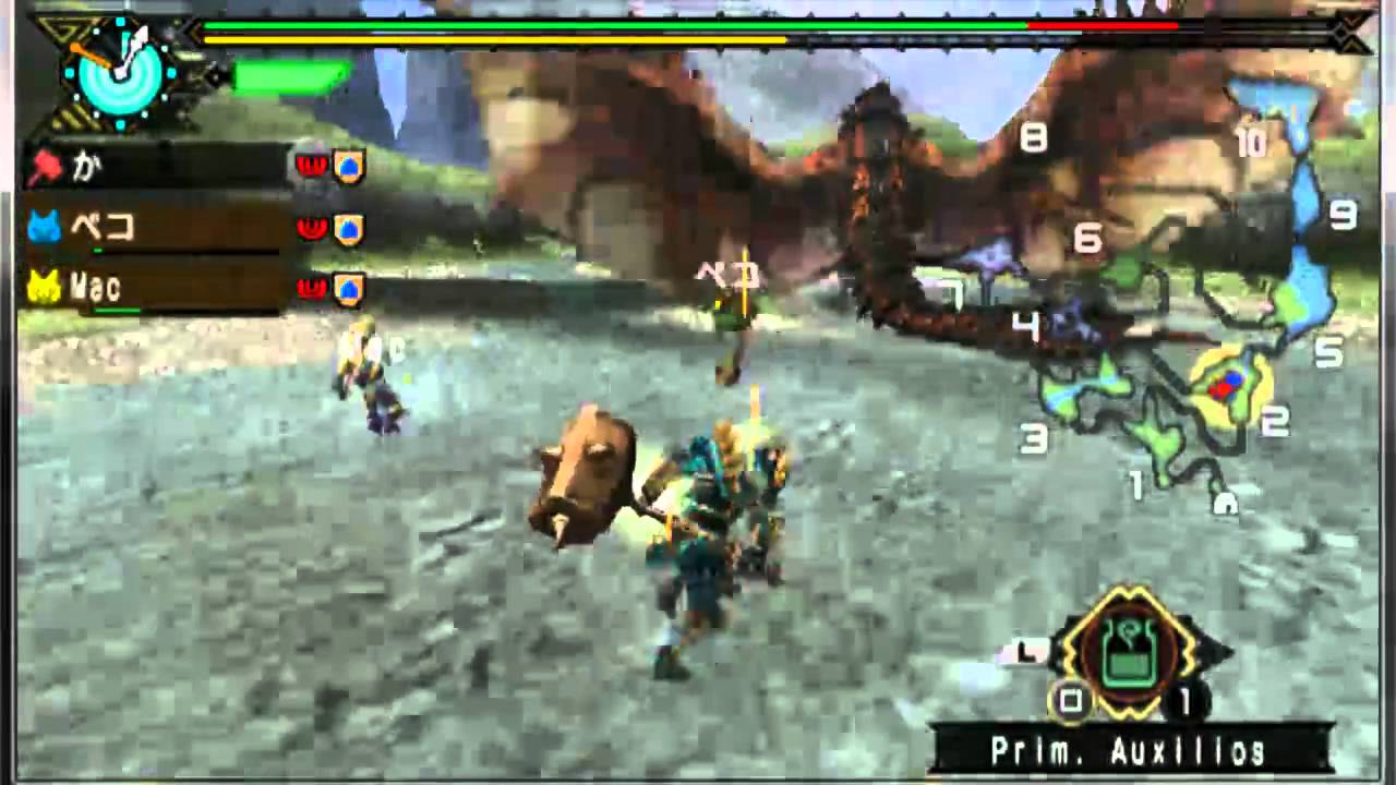 Monster hunter portable 3 tutorial martillo + gameplay comentado ...