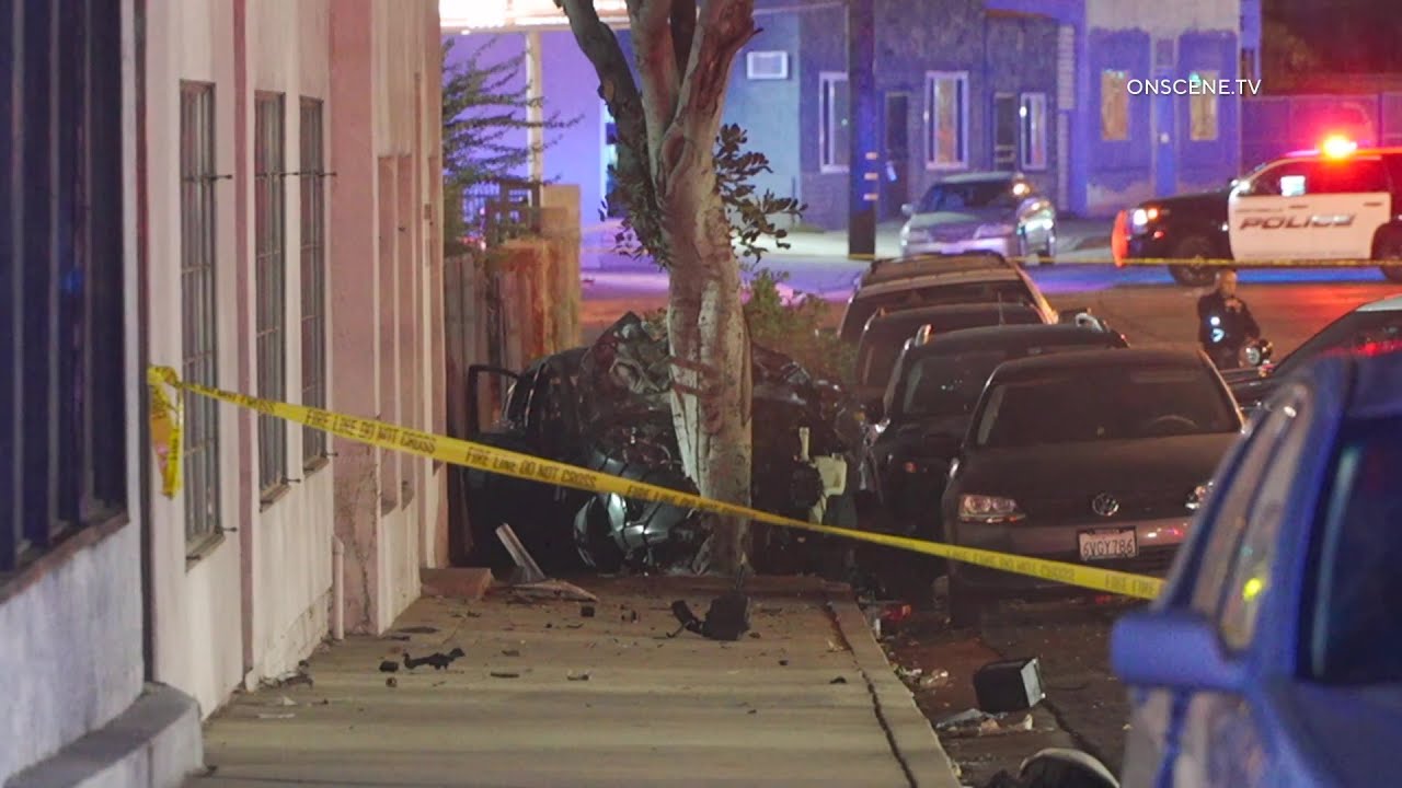 Driver Killed After Crashing Into Tree | Montebello - YouTube