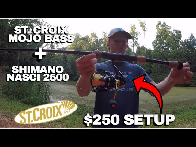 St. Croix Mojo Bass + Shimano NASCI 2500 | Spinning Rod Setup