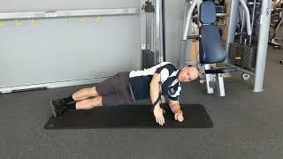 Side plank (cable fly, full)