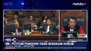 Ketua MK, Anwar Usman, Sebutkan Dalil Pemohon Tak Beralasan Menurut Hukum - SIM 27/06