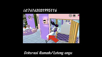 ID Sakura School Simulator Dekorasi Rumah Loteng Ungu 