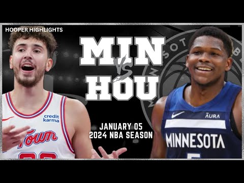 Minnesota Timberwolves vs Houston Rockets Full Game Highlights | Jan 5 | 2024 NBA Season