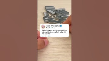 Radio operators, what message did you intercept that nobody believed until it wastoo late? #story