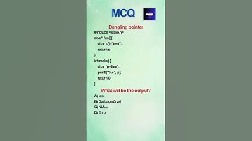 🔥Dangling pointer MCQ🔥 #shortsfeed #shorts #trending #trend #viralvideo #viralshorts #vlog #reels