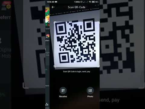 Scan QR code to login, send or receive funds on Binance Pay