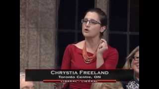 MP Chrystia Freeland on Economic Priorities
