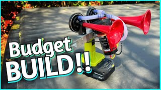 Air Horns with a DRILL battery: A DIY Project!!