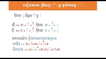 របៀបវាយ ត្រីសព្ទ (៊) ឬ មូសិកទន្ដ (៉) Learn Typing with Khmer Unicode