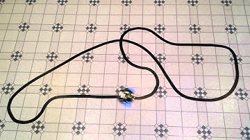 3pi robot on Top Gear test track line following course