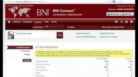 BNI Referrals - How to Enter Referrals Online
