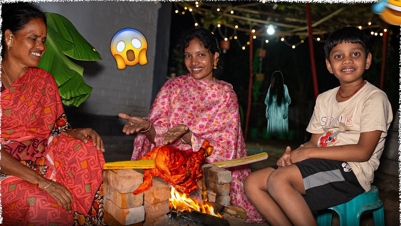 திக் திக் ன்னு Night Garden -ல Tandoori Chicken பயந்துட்டோம் |Vinoth Seetha 