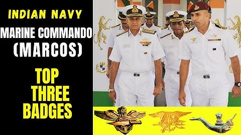 Indian Navy Marine Commando (MARCOS) Top Three Badges #Shorts