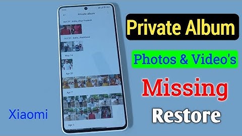 Private Album Photos & Videos Missing Problem in Redmi/Poco ! Restore Private album files HyperOS