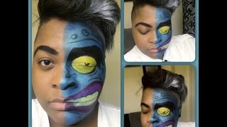 Two Face Cartoon Character Halloween Tutorial (My First Halloween Tutorial)