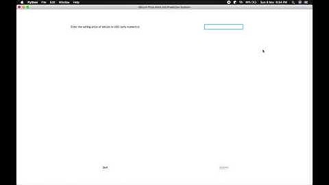 Bitcoin Price Alert System On User Interface