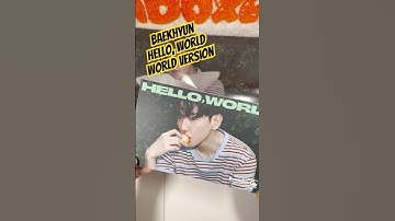 Unboxing Baekhyun Hello, World #baekhyun #exo #unboxingkpop #kpop