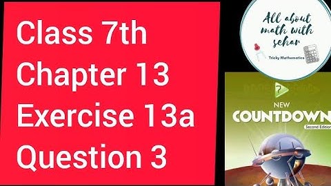 chapter 13 geometrical construction exercise 13a question 3 class 7th new countdown second edition