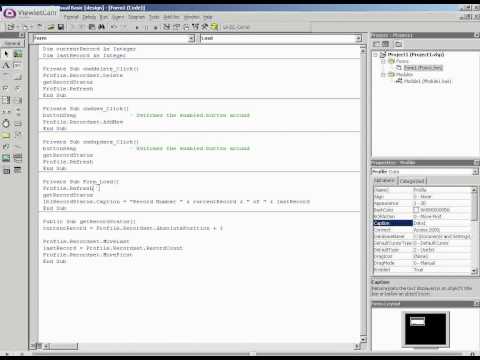 Visual Basic VB Tutorial 9.3 Databases Part 3 of 3 TutorialGenius.com