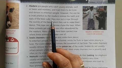 Class-5th, Subject-EVS,Chapter-7 (Animals in our lives)