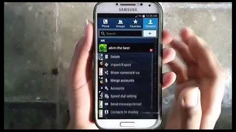 Samsung Galaxy S4 : How to merge contacts with Google (Android Kitkat)